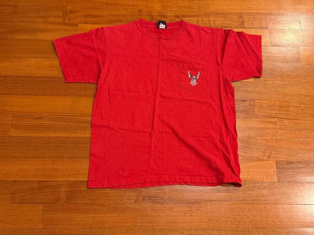 Harley-Davidson House of Harley-Davidson Anchorage Alaska Pocket T-Shirt Red